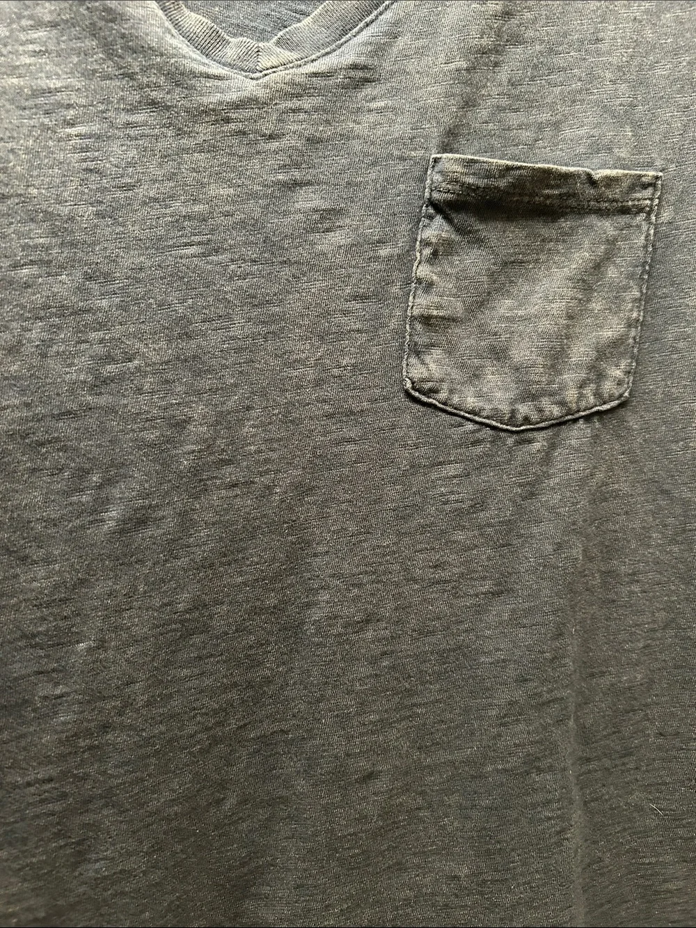 Universal Threads Distressed Slub Knit Navy V- Neck Tee xl - Picture 3 of 4